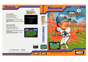 Konami's Baseball Cover