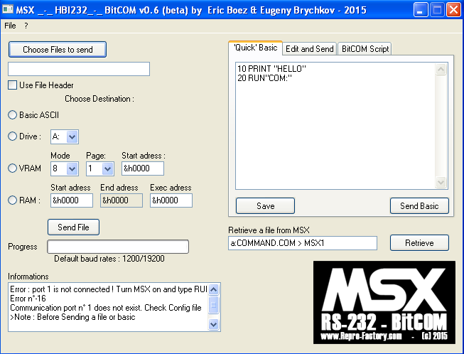 BitCOM RS232 