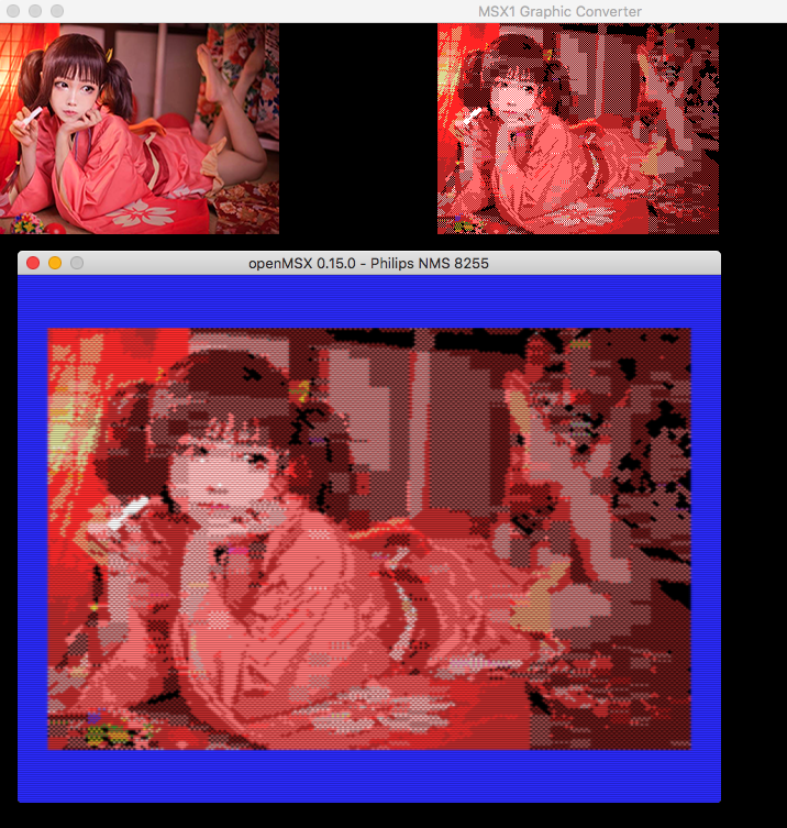 Msx Basic Colors Graphic conversion for any 256x192 into MSX1 graphics (Source code in ...